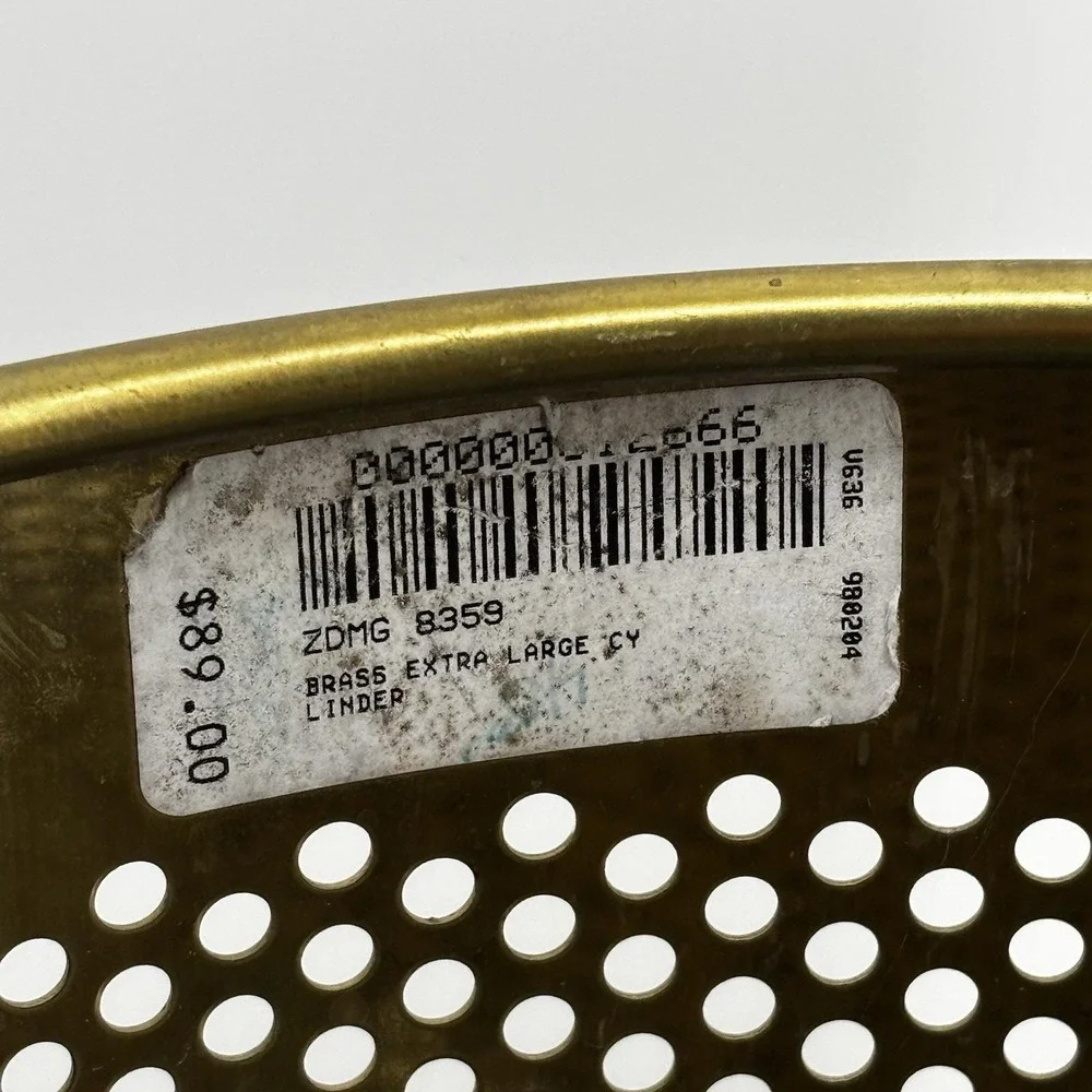 FrontGate Brass Waste Basket Approx 20